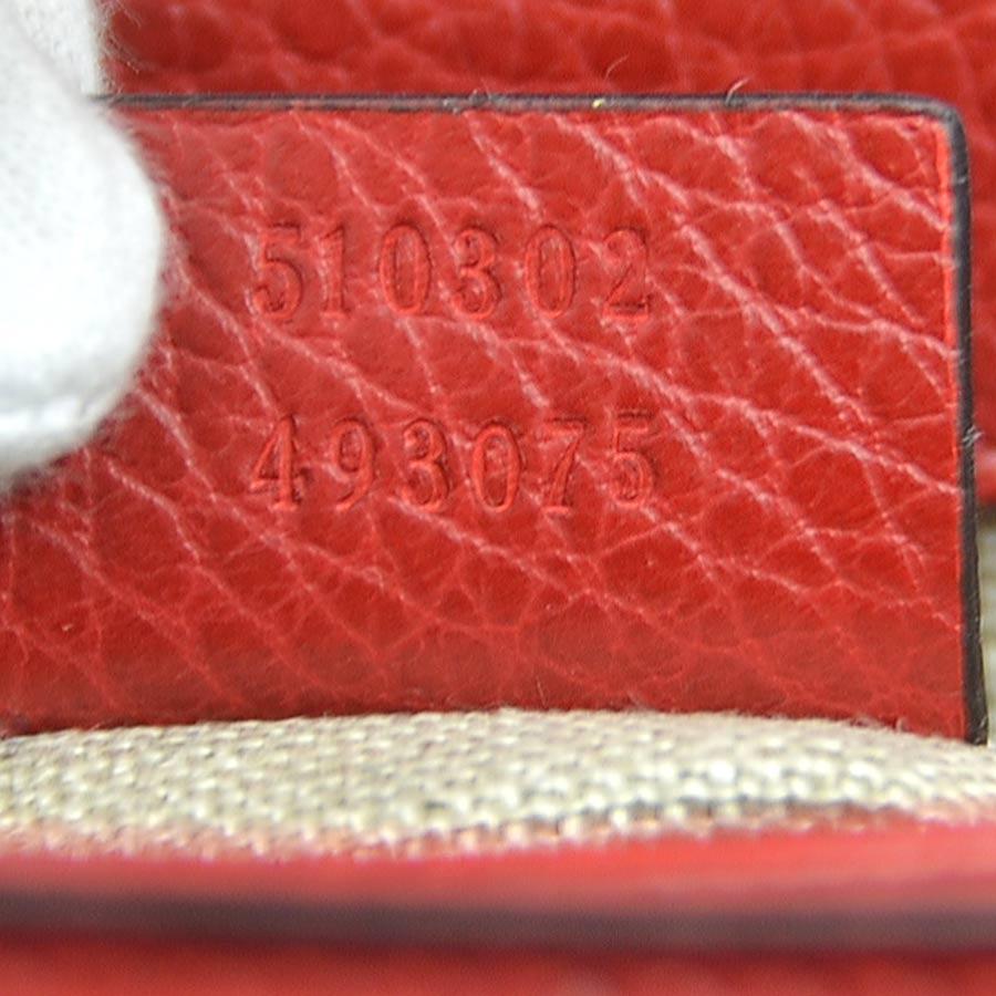 GUCCI（グッチ） ショルダーバッグ インターロッキングG レザー レッド