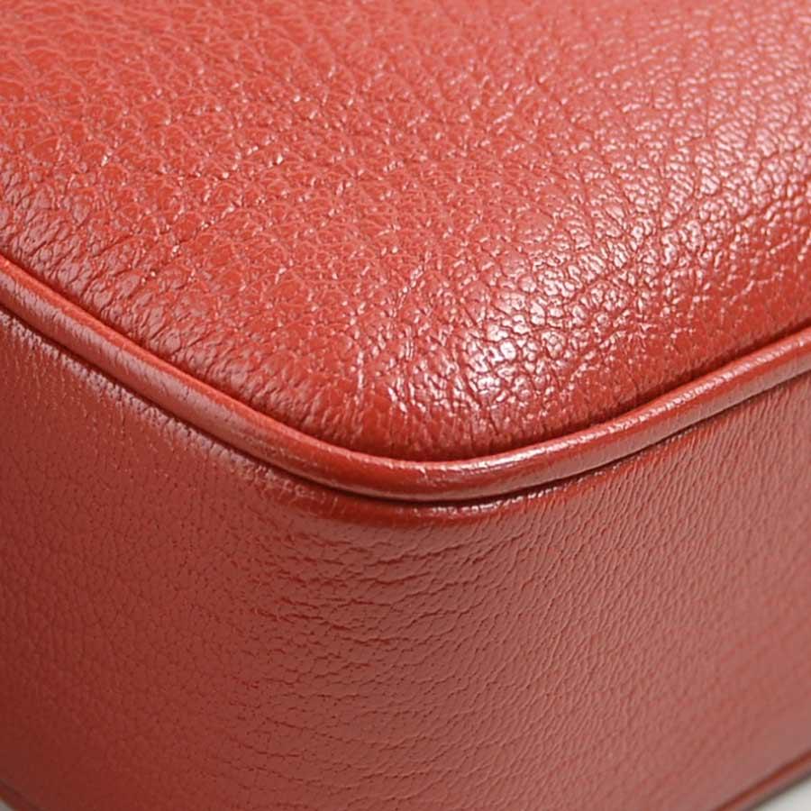 miu miu（ミュウミュウ） ショルダーバッグ レザー レッド : ブランド