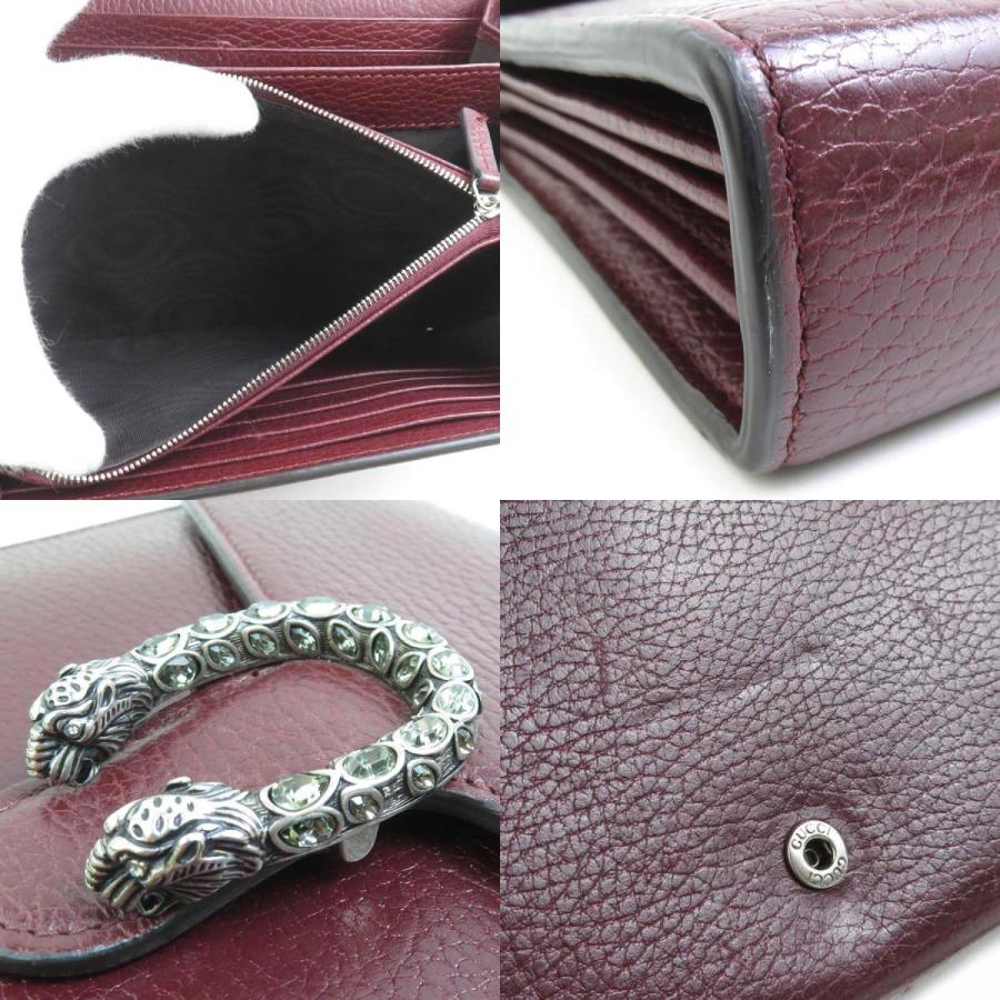 GUCCI（グッチ） チェーンウォレット ディオニュソス レザー ボルドー