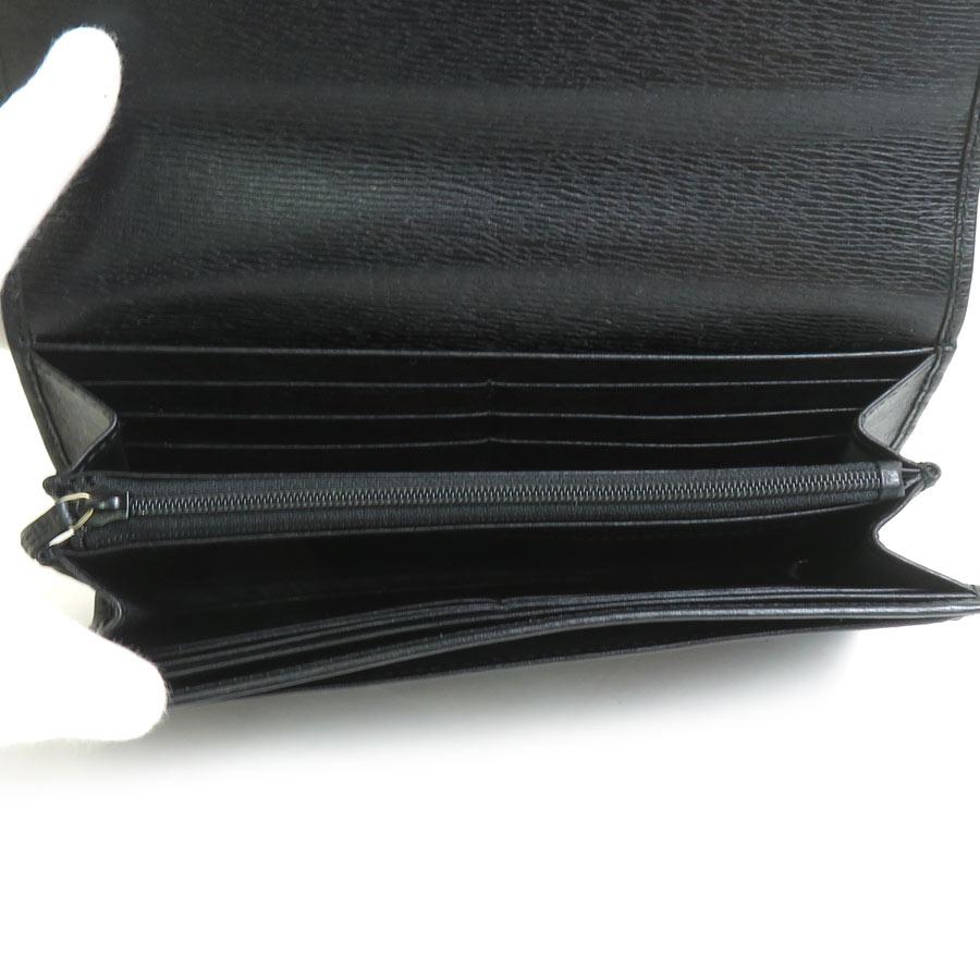 GUCCI（グッチ） 長財布 インターロッキングG レザー ブラック