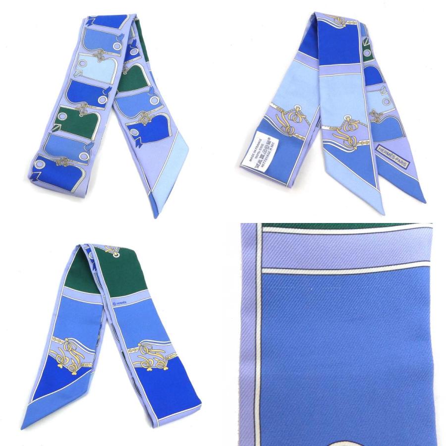 HERMES エルメス スカーフ ツイリー シルク ライトパープル系  