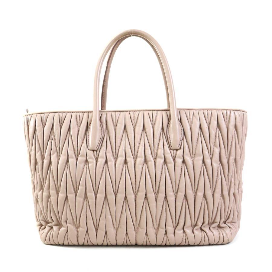 miumiu ミュウミュウ ショルダーバッグ ハンドバッグ ピンク ベージュ miu miu（ミュウミュウ） ハンドバッグ ショルダーバッグ レザー