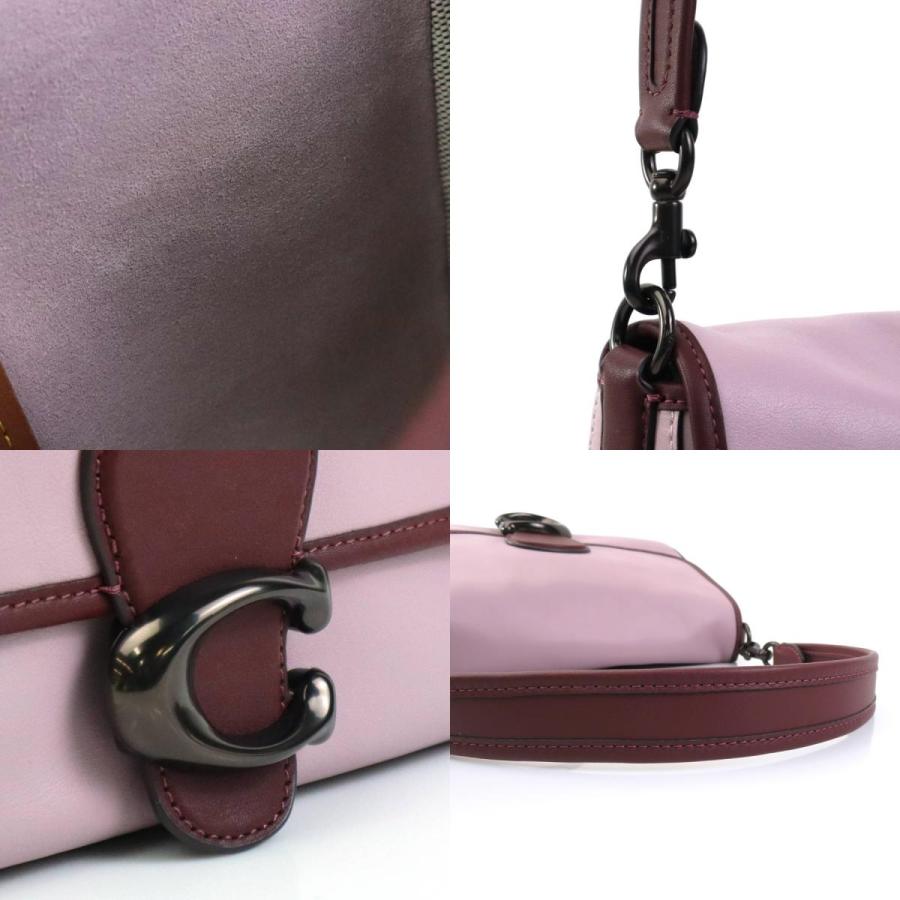 COACH（コーチ） ショルダーバッグ レザー ボルドー×ライトパープル