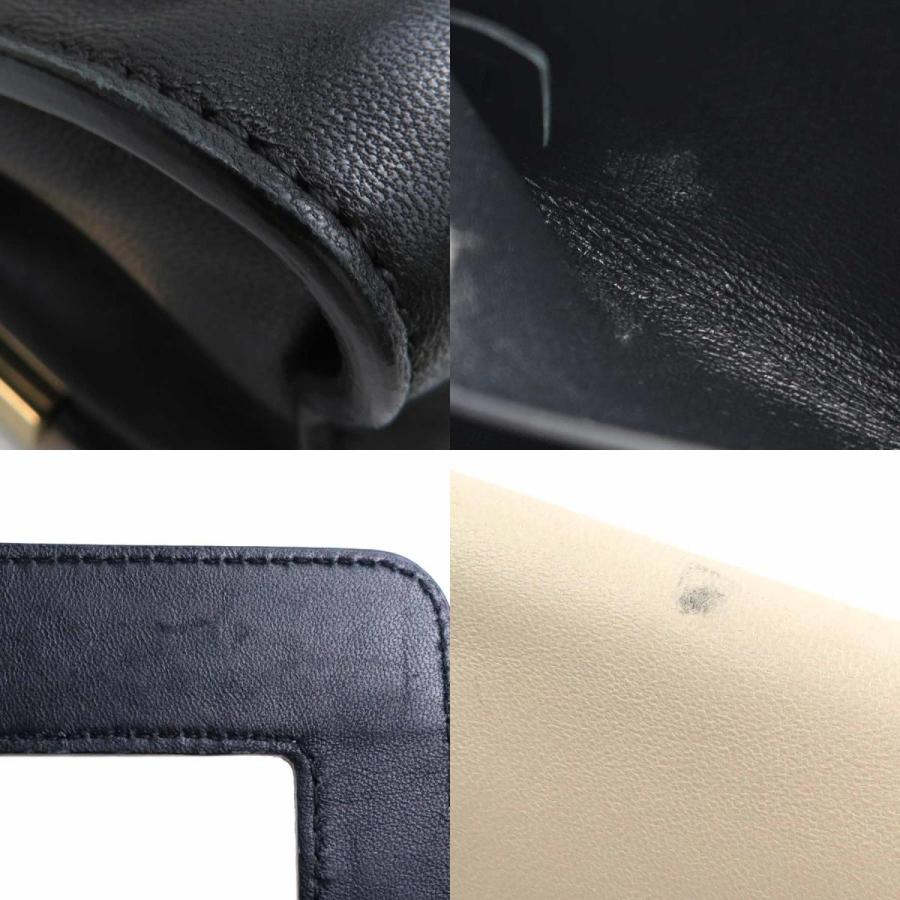 Chloe（クロエ） ショルダーバッグ レザー アイボリー×ブラック