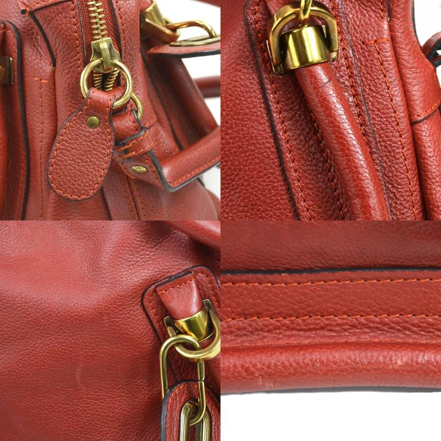 Chloe クロエ パラティ ハンドバッグ ショルダーバッグ レッド 14060 レディース【中古】 h31258g Chloe（クロエ） ハンドバッグ ショルダーバッグ パラティ レザー