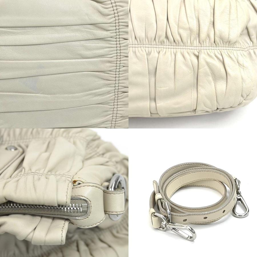 PRADA（プラダ） ハンドバッグ ショルダーバッグ レザー ベージュ