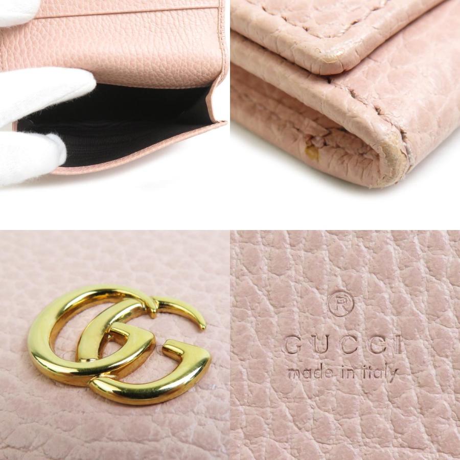 GUCCI（グッチ） カードケース 名刺入れ レザー ピンク : ブランド