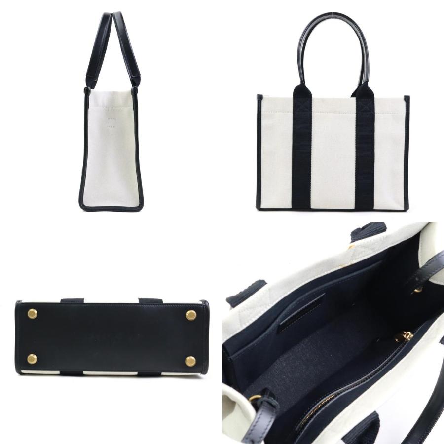 BALENCIAGA キャンバスバッグ アイボリー/ブラック 【公式通販】
