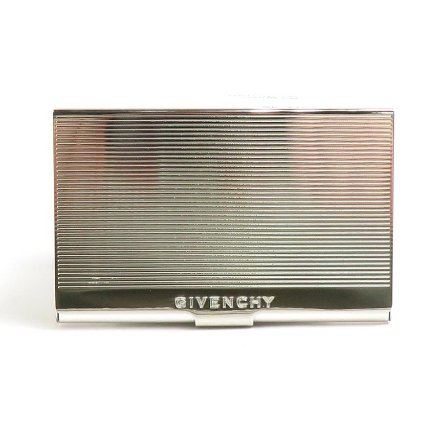 ジバンシィ GIVENCHY 名刺入れ カードケース メタル シルバー