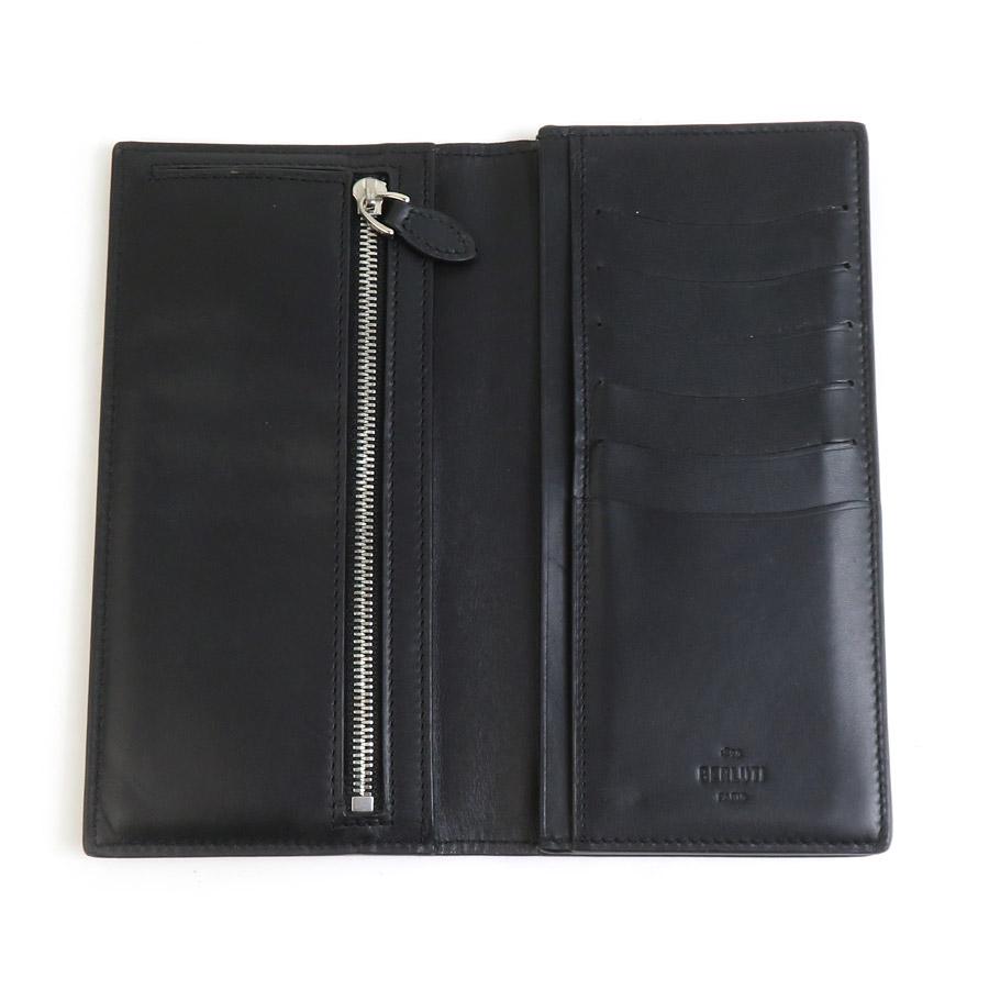 ベルルッティ Berluti 二つ折り長財布 イタウバ レザー ブラック系