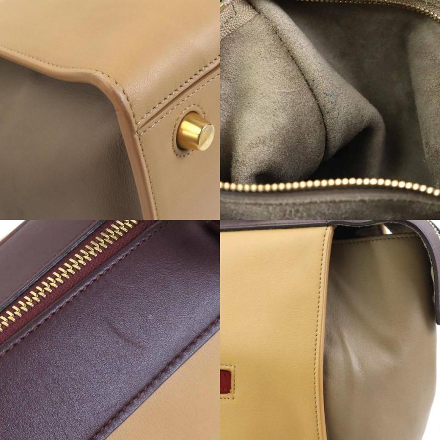 CELINE（セリーヌ） ハンドバッグ スモール リング レザー ベージュ