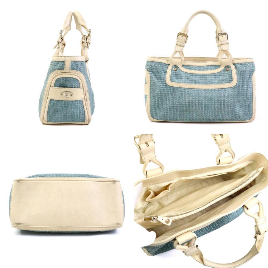 CELINE セリーヌ ハンドバッグ ブギーバッグ ストロー/レザー