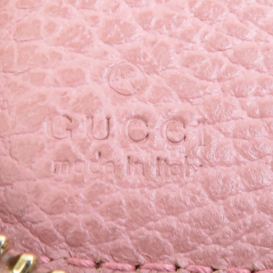 GUCCI グッチ ジャッキー 二つ折り財布 レザー ピンクベージュ系 楽天