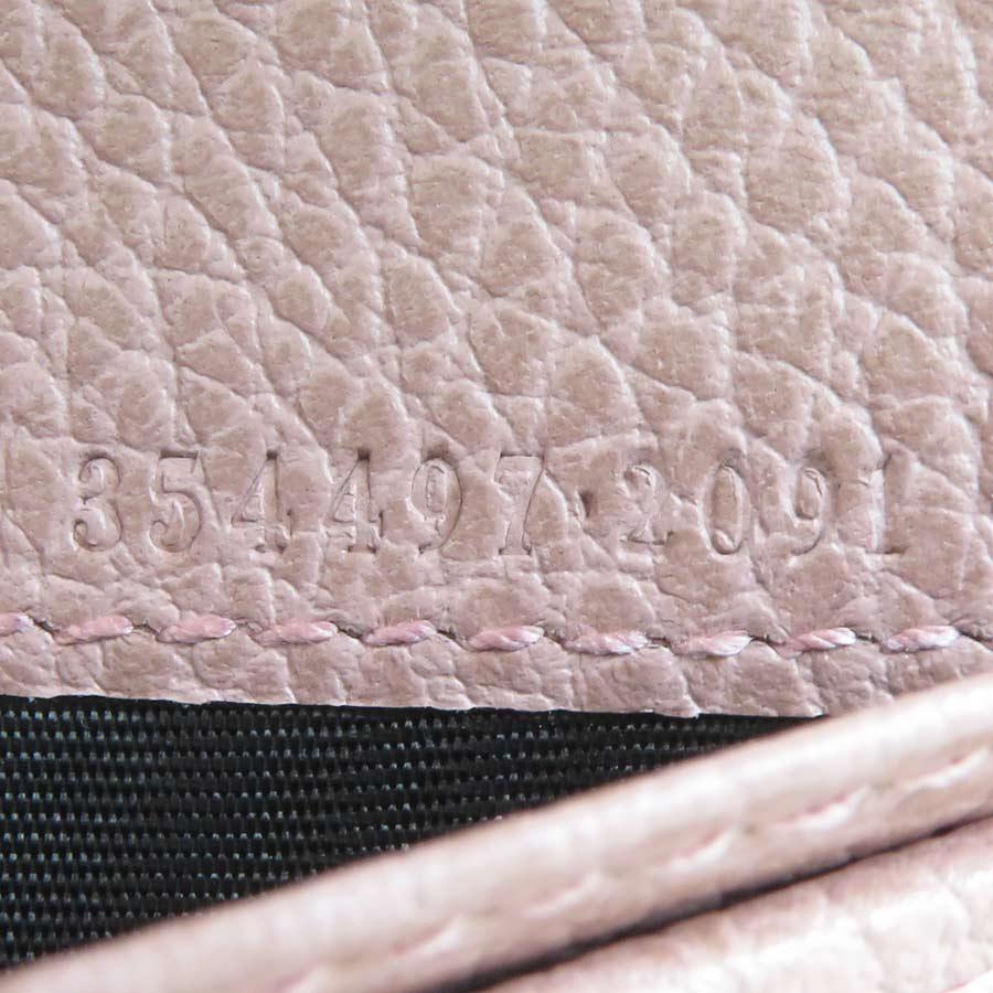 GUCCI グッチ ジャッキー 二つ折り財布 レザー ピンクベージュ系 GUCCI