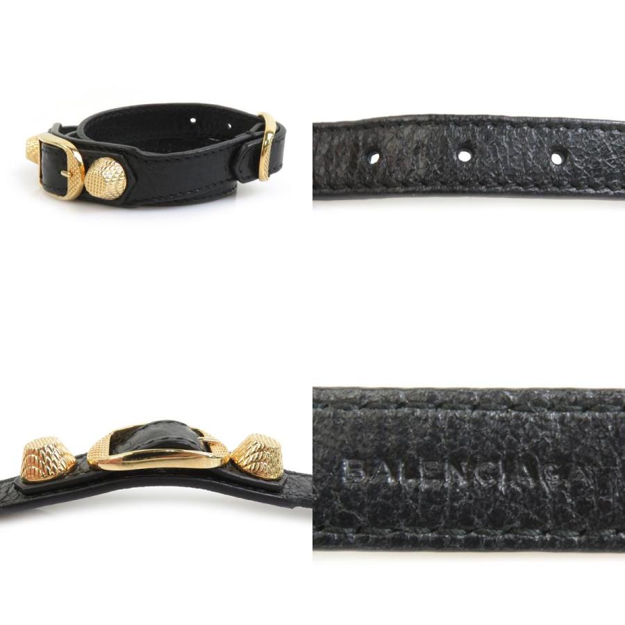 BALENCIAGA（バレンシアガ） ブレスレット レザー ブラック : ブランド