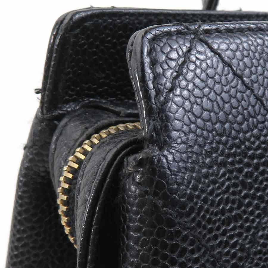 CHANEL（シャネル） ショルダーバッグ キャビアスキンレザー ブラック