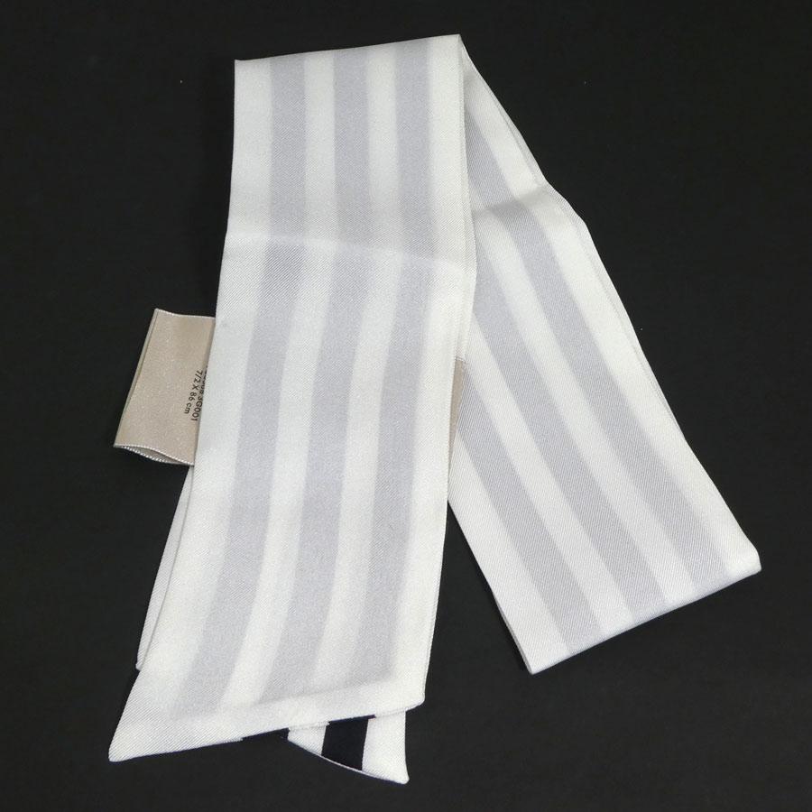 GUCCI グッチ スカーフ adidasコラボ シルク ホワイト×ブラック