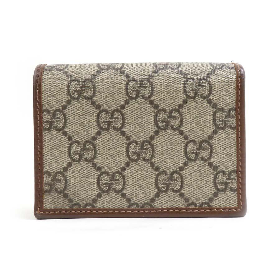 GUCCI（グッチ） 二つ折り財布 ホースビット GGスプリームキャンバス
