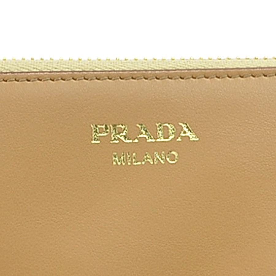 プラダ PRADA ショルダーバッグ クロシェ ミニポーチ レザー/ビスコース ベージュ レディース 1NR015 送料無料【中古】 h31454a PRADA（プラダ） ショルダーバッグ クロシェ ミニポーチ レザー/ビス