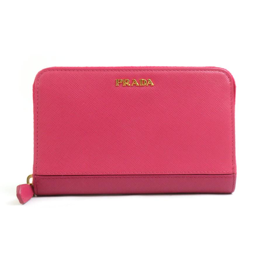 PRADA（プラダ） コインケース コンパクトウォレット レザー ピンク