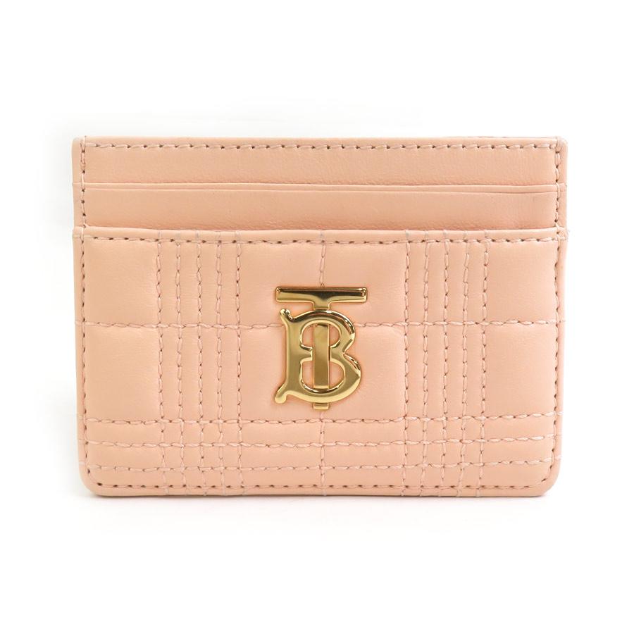 BURBERRY バーバリー カードケース レザー ライトコーラルオレンジ  