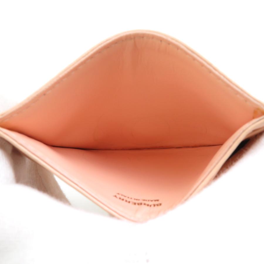 BURBERRY バーバリー カードケース レザー ライトコーラルオレンジ  