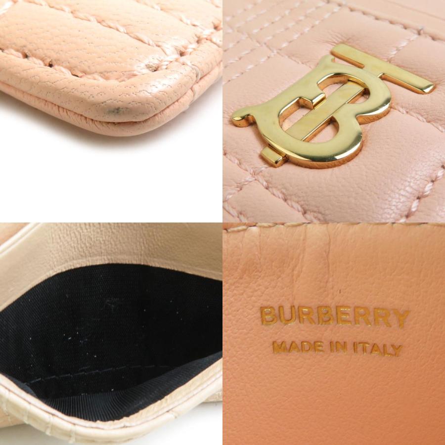 BURBERRY バーバリー カードケース レザー ライトコーラルオレンジ  