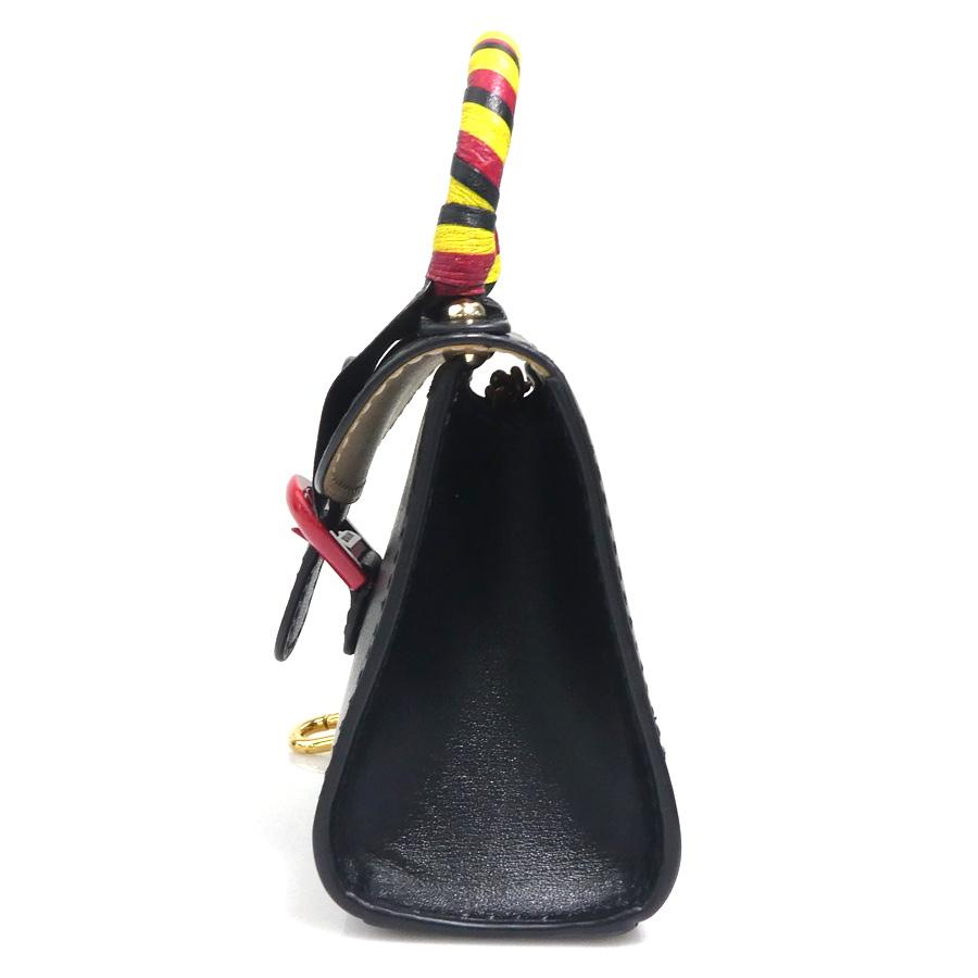 デルヴォー DELVAUX チャーム キーリング ブリヨン レザー ブラック