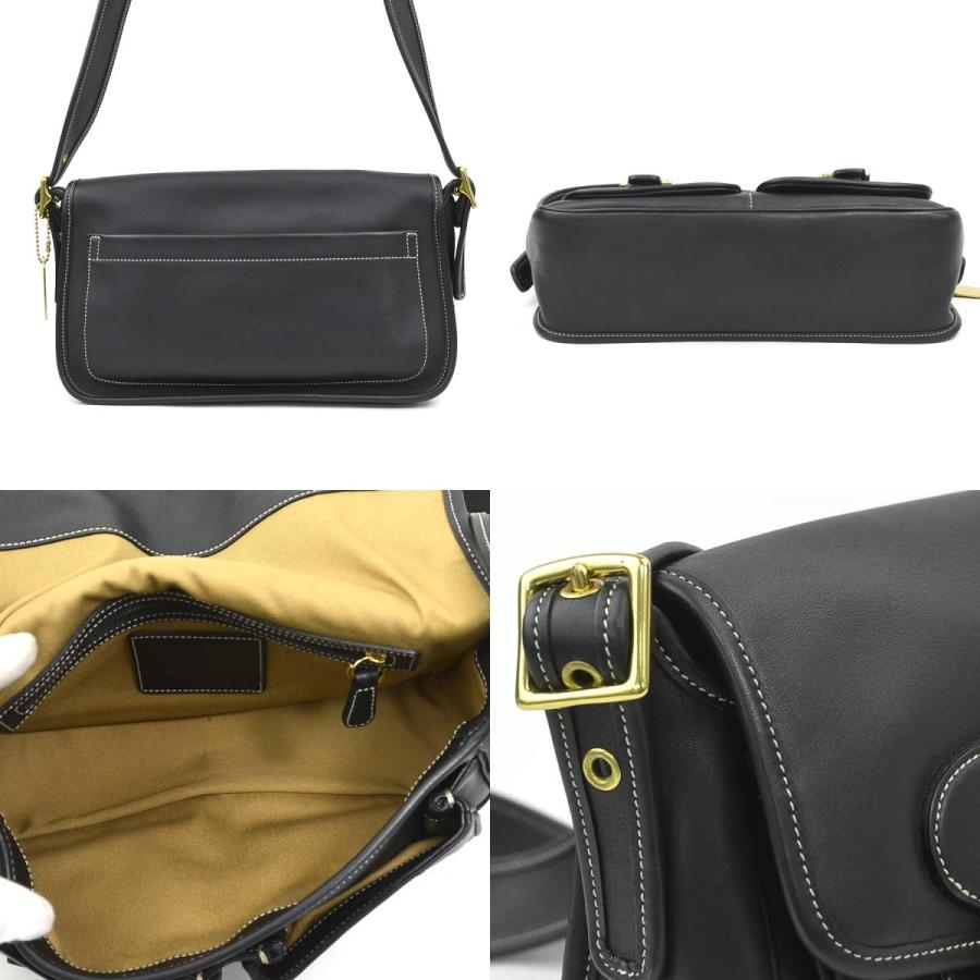 COACHショルダーバッグ COACH コーチ ショルダーバッグ レザー ブラック : ブランド