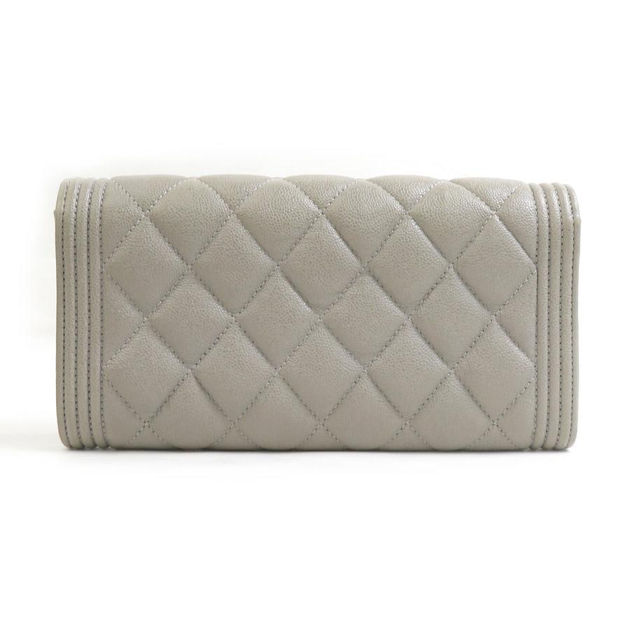 CHANEL（シャネル） 長財布 ボーイシャネル キャビアスキンレザー