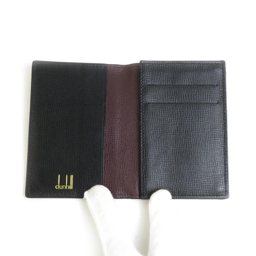 dunhill（ダンヒル） カードケース 名刺入れ レザー ブラック