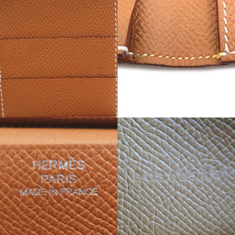 HERMES エルメス 二つ折り長財布 ベアンスフレ ヴォーエプソン  
