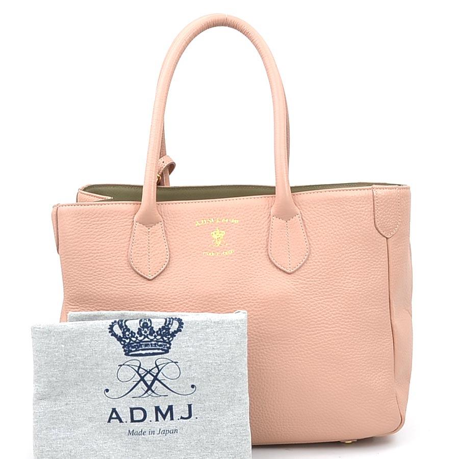 A.D.M.J（エーディーエムジェイ） ADMJ ハンドバッグ レザー ピンク