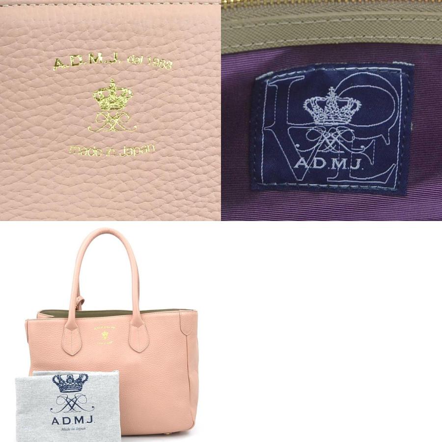 PINK PANTHER A.D.M.J. レザー ハンドバッグ A.D.M.J（エーディーエムジェイ） ADMJ ハンドバッグ レザー ピンク