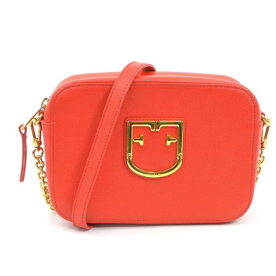 Furla フルラ ショルダーバッグ レッド 14060 レディース【中古】 h31615a FURLA（フルラ） ショルダーバッグ レザー レッド : ブランドバリュー