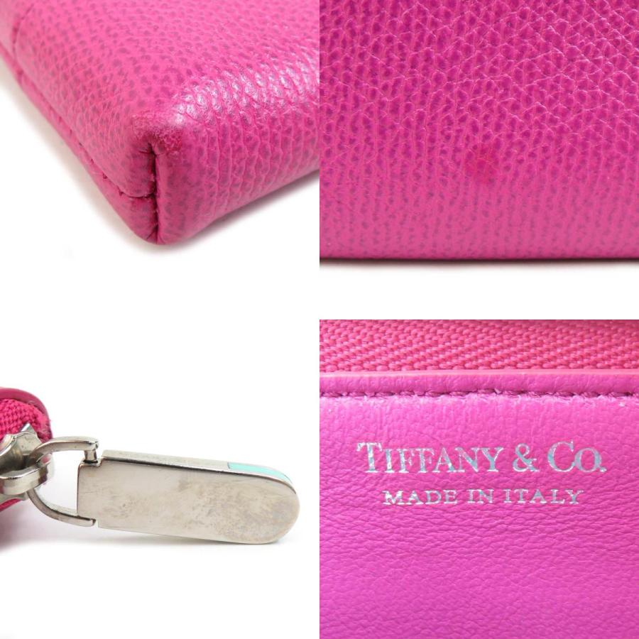 TIFFANY&Co.（ティファニー） 長財布 レザー ピンク : ブランド