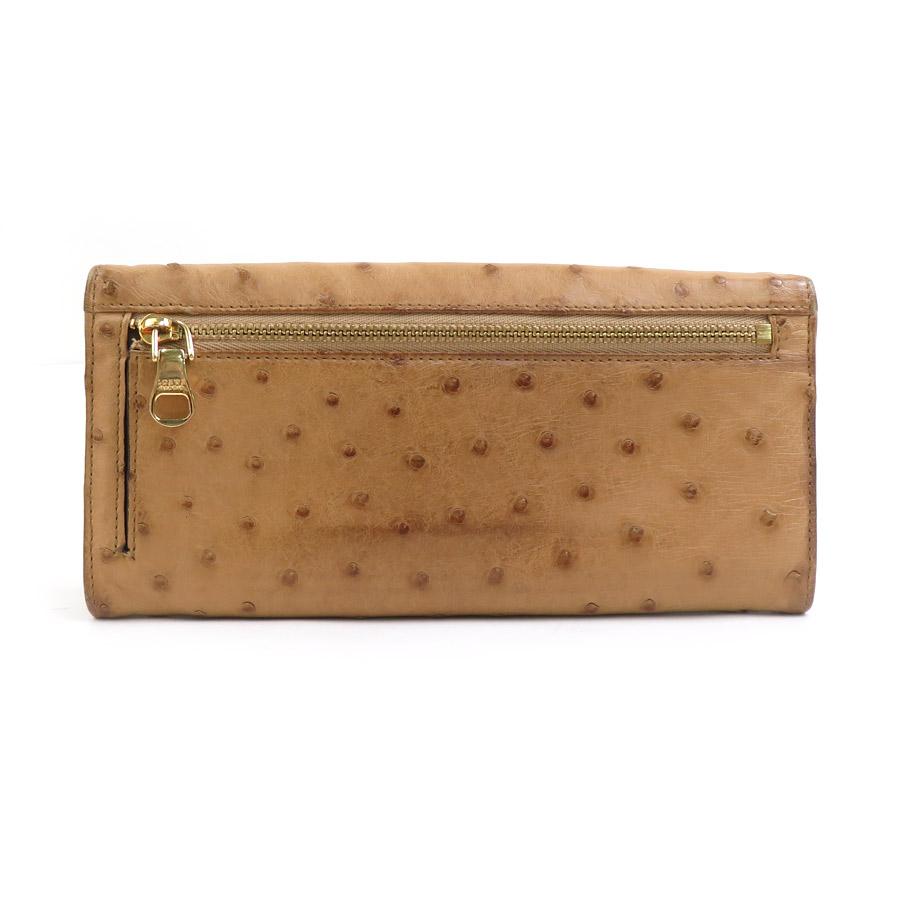 LOEWE（ロエベ） 長財布 オーストリッチ ライトブラウン : ブランド
