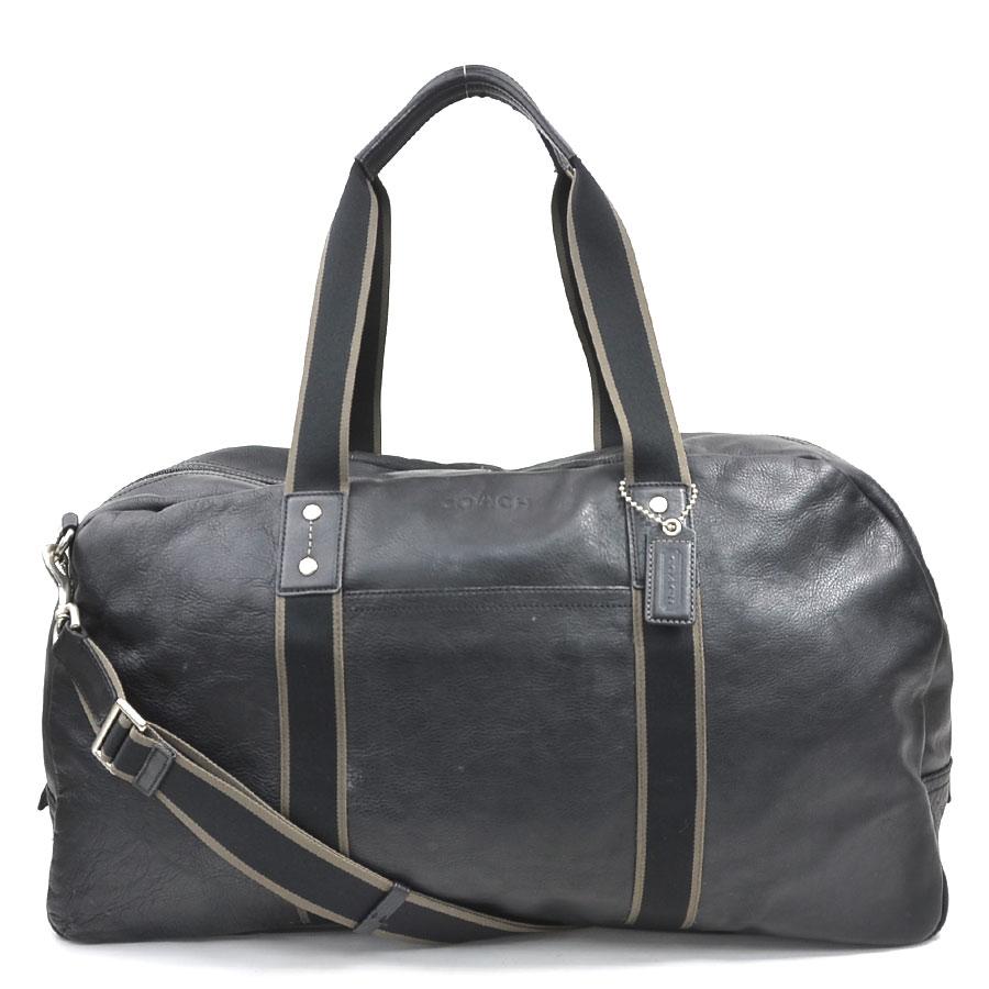 COACH（コーチ） ハンドバッグ ボストンバッグ レザー ブラック