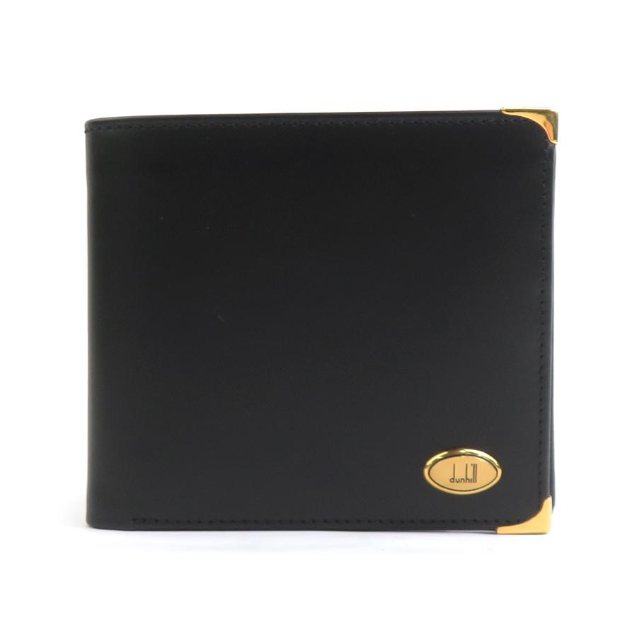 dunhill（ダンヒル） 二つ折り財布 レザー ブラック : ブランド