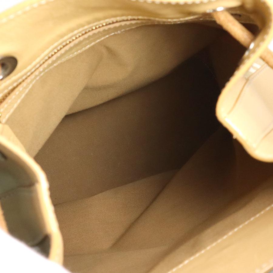 トッズ TOD'S ショルダーバッグ キャンバス/レザー ベージュ