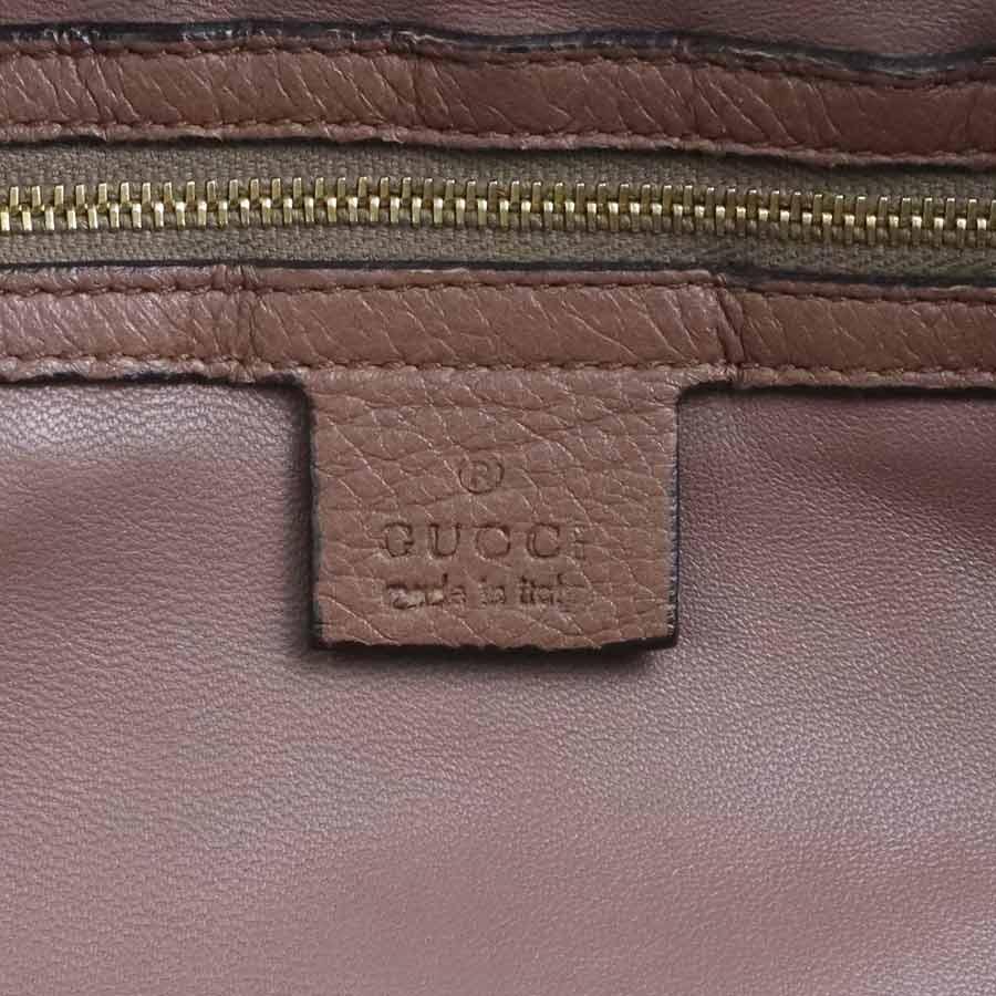 グッチ GUCCI ハンドバッグ ショルダーバッグ パイソン ピンクブラウン