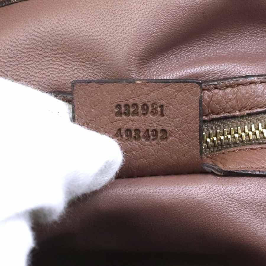 グッチ GUCCI ハンドバッグ ショルダーバッグ パイソン ピンクブラウン