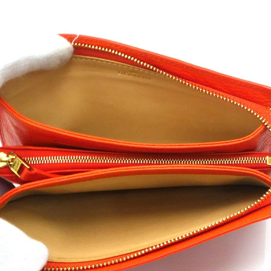 デルヴォー DELVAUX 長財布 レザー オレンジ レディース 送料無料【中古】 h31710a デルヴォー DELVAUX 長財布 レザー オレンジ : ブランドバリュー