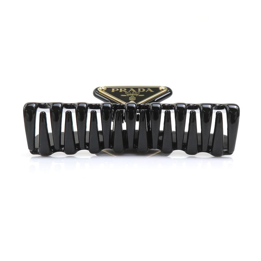 PRADA（プラダ） ヘアクリップ メタル ブラック : ブランドバリュー