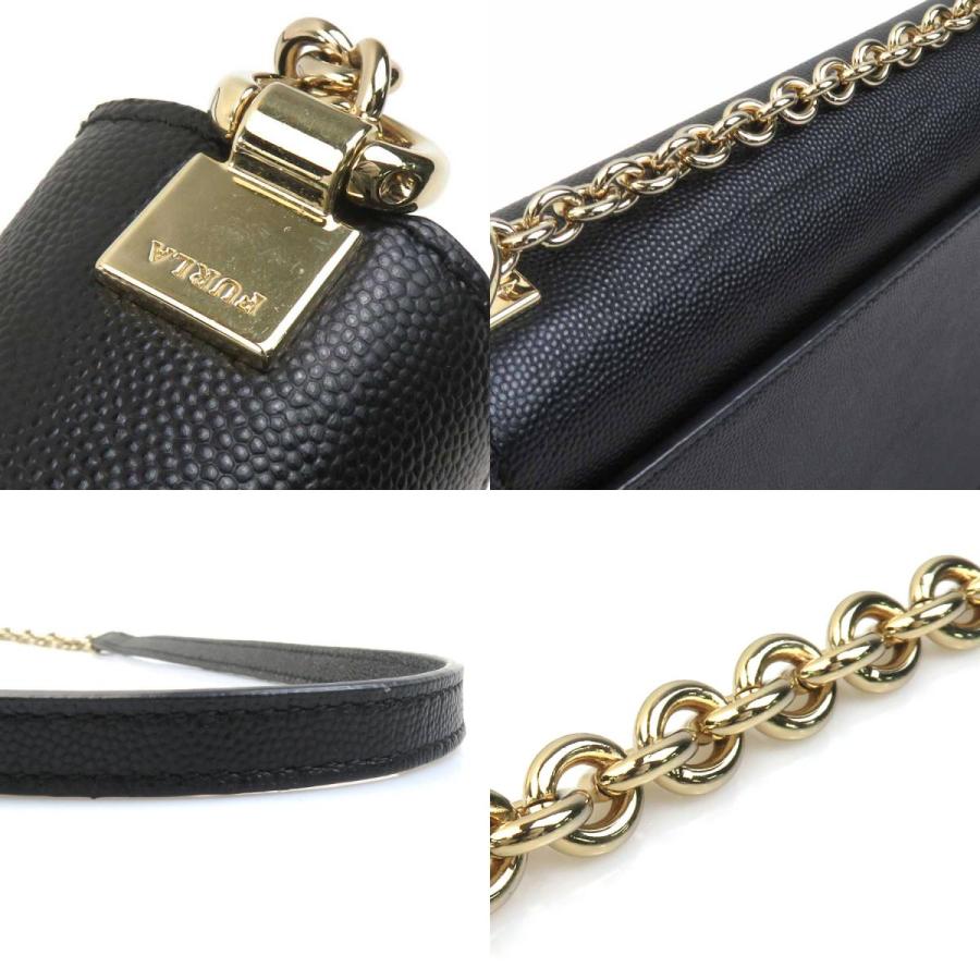 FURLA（フルラ） ショルダーバッグ レザー ブラック : ブランド