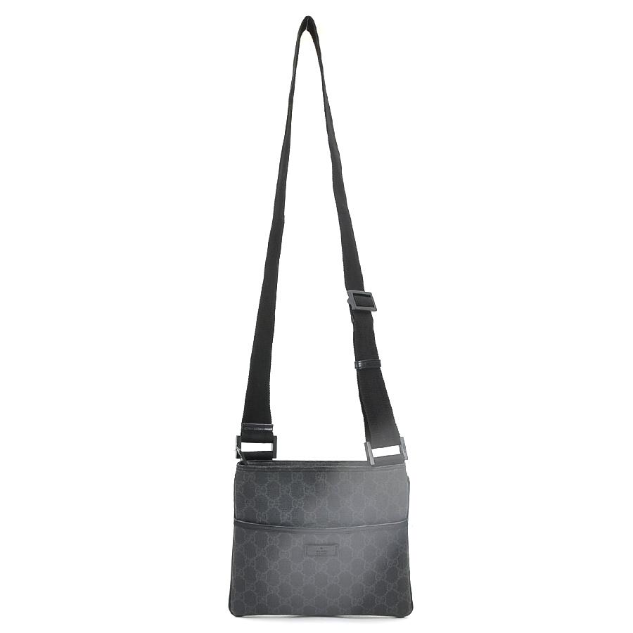 GUCCI（グッチ） ショルダーバッグ GGスプリームキャンバス ブラック