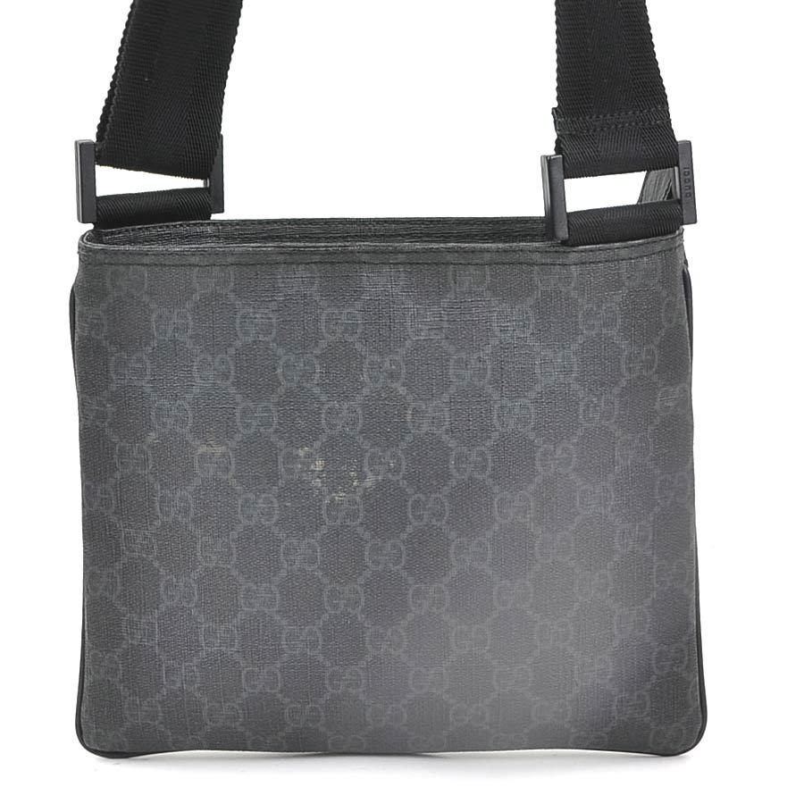 GUCCI（グッチ） ショルダーバッグ GGスプリームキャンバス ブラック