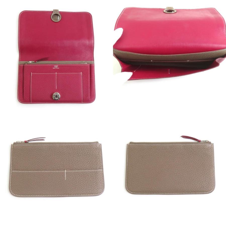 HERMES（エルメス） 長財布 ドゴンGM トゴ トスカ×エトゥープ