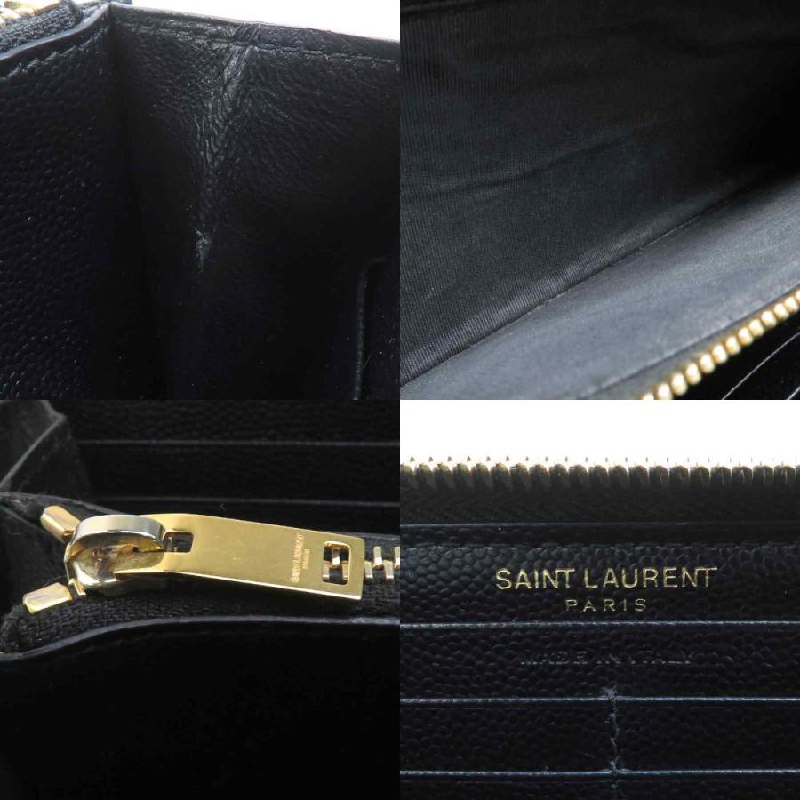 サンローラン SAINT LAURENT ラウンドファスナー長財布 レザー