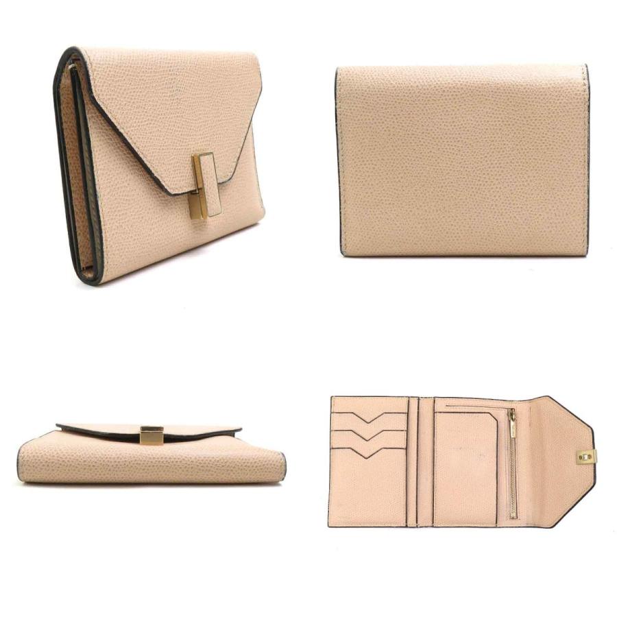 Valextra（ヴァレクストラ） 三つ折り財布 イジィデ レザー ベージュ